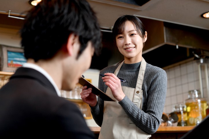 店員への挨拶