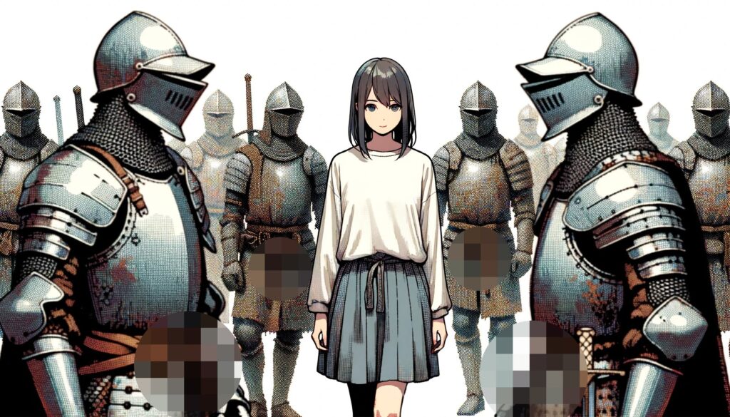 チン騎士のイラスト