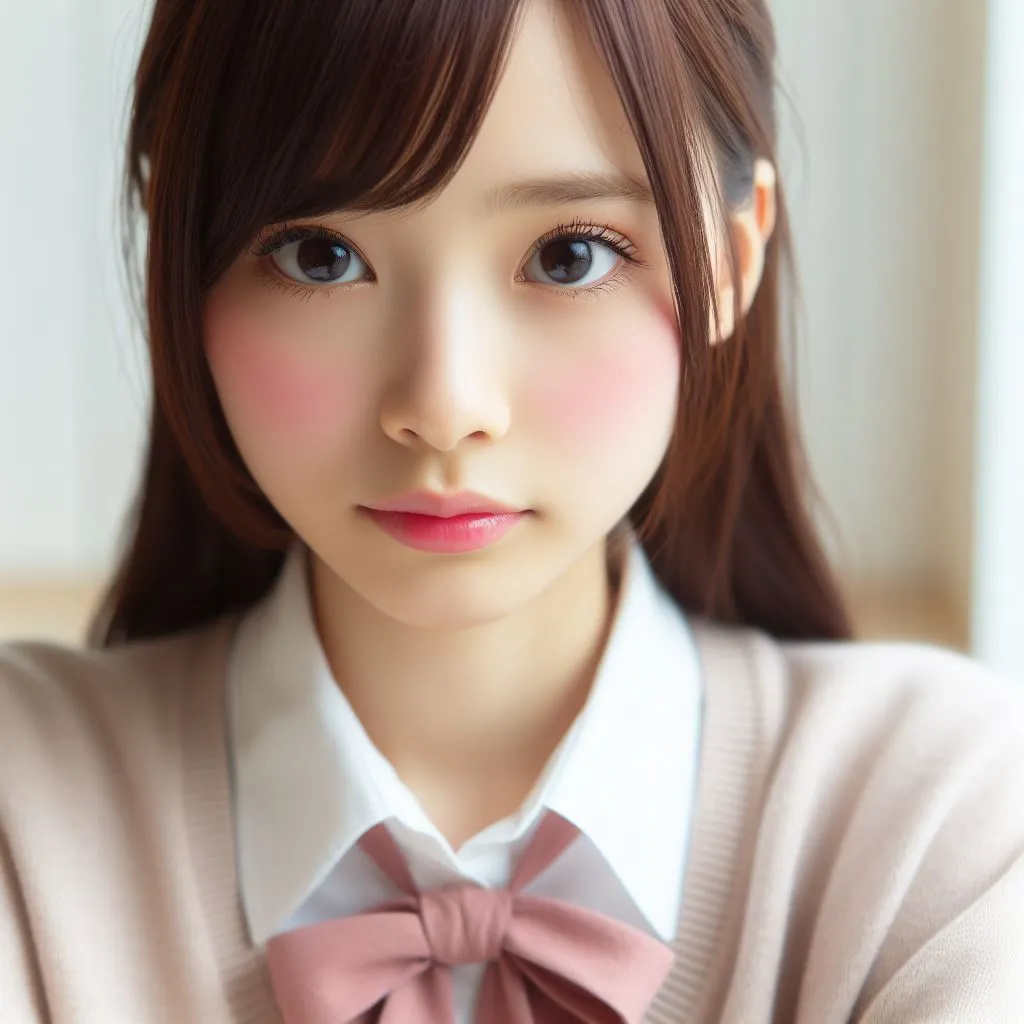 学生風のAI美女