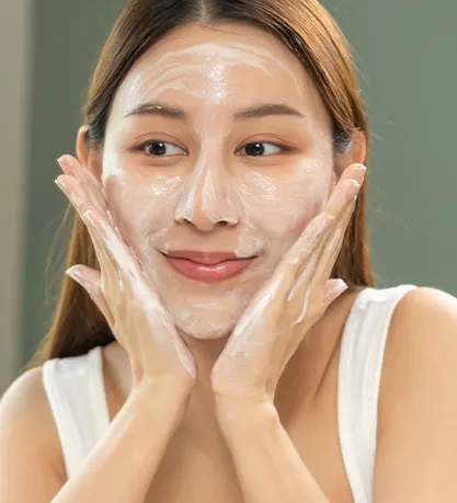 優しくマッサージ