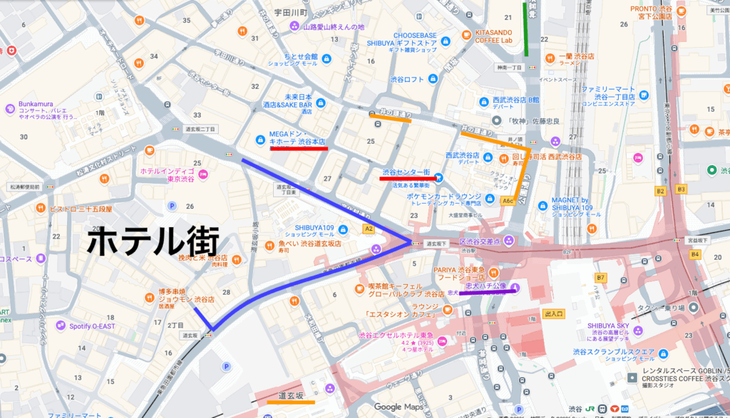 渋谷ナンパ攻略マップ