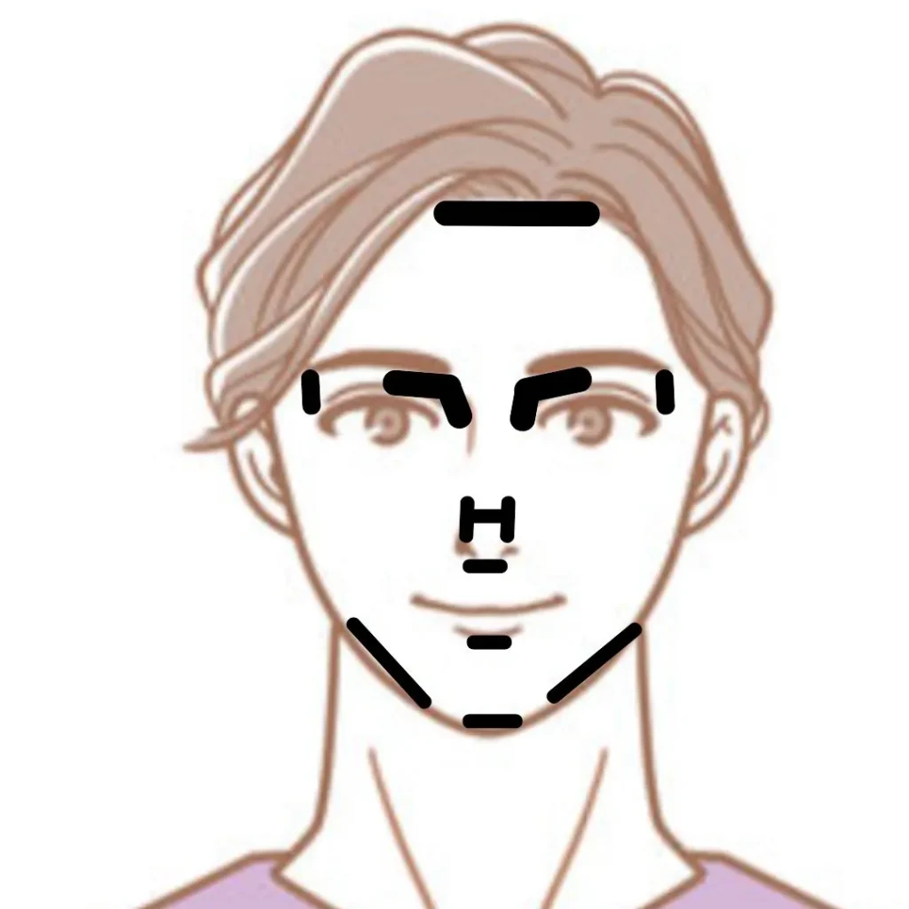 シェーディングする部位