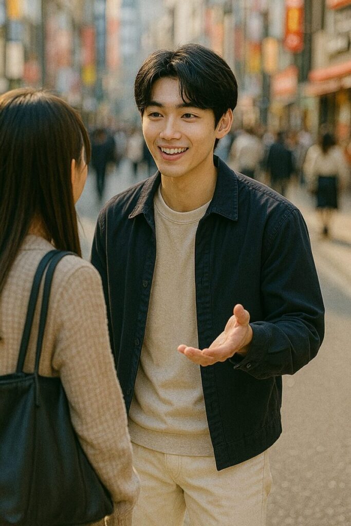 ナンパしてる男の画像