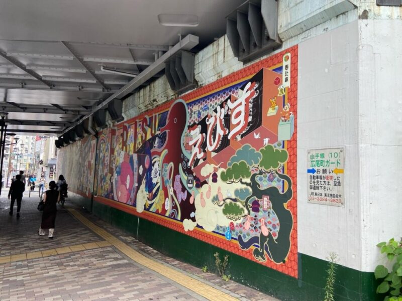 駒沢通りの高架下～恵比寿南交差点までのアーケード