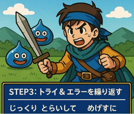 STEP③トライ&エラーを繰り返す